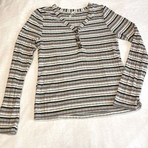 Mudd Long Sleeve Striped Shirt